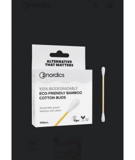 Bamboo cotton buds white